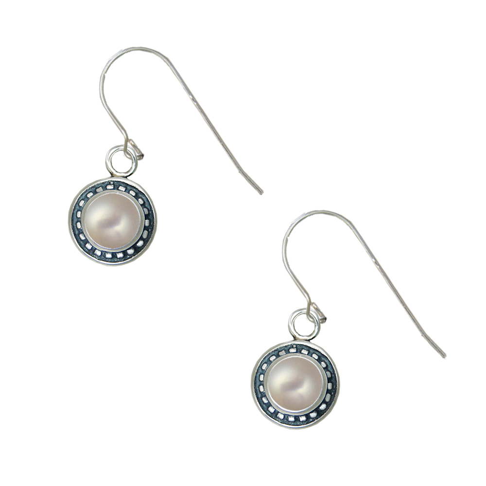 Sterling Silver Little Cultured Freshwater Pearl Gemstone Drop Dangle Earrings Sterling Silver Little Cultured Freshwater Pearl Gemstone Drop Dangle Earrings